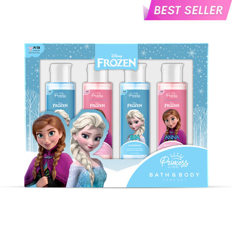 Buy Renee Disney Frozen Princess By Renee Bath & Body Care Set For Pre-teen, Includes Shampoo, Bodywash, Face Wash & Body Lotion, Soothing, Refreshing & Gentle Formula, Infused With Nourishing ingredients, Combo of 4, 60 ml each-Purplle