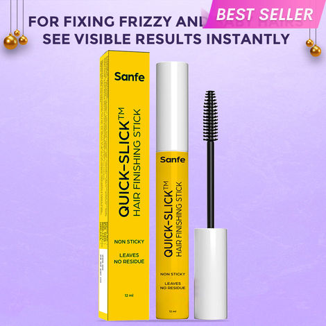 Buy Sanfe Quick Slick Hair Finishing Stick | Non Sticky Hair fixing stick | Hair finishing stick for women | Leaves no Residue for frizzy and Baby hair fix 12 ml-Purplle