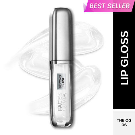 Buy FACES CANADA Beyond Shine Lip Gloss - The OG 06, 3 ml | Lightweight Non-Sticky Luxurious Texture For Glossy Lips | Instant Shine | Fuller, Supple & Plump Lips | 24HR Hydration-Purplle