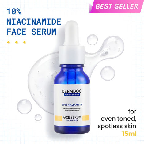 Buy DERMDOC by Purplle 10% Niacinamide Face Serum (15 ml) | skin radiance face serum |fades dark spots |niacinamide serum | niacinamide for face | niacinamide serum for oily skin | skin brightening serum - Naturis-Purplle