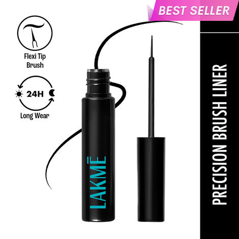 Buy Lakme Eyeconic Liquid Eyeliner, intense Black (4.5 ml)-Purplle