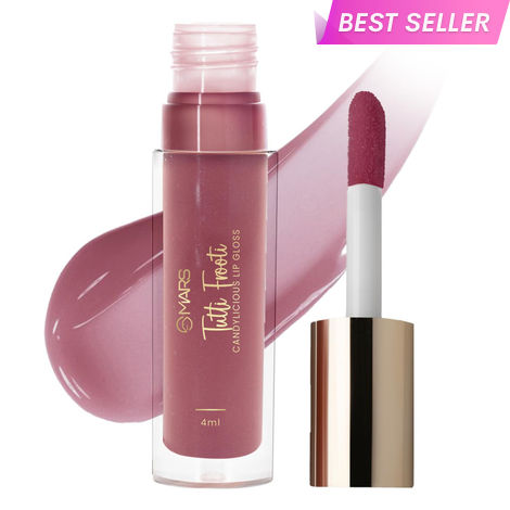 Buy MARS Candylicious Sheer Lip Gloss for Women | Hydrating & High Shine | Lightweight | Non-Sticky | Enriched with Vitamin-E, Hyaluronic Acid & Avocado Ester (4 ml) (02-TUTTI FROOTI)-Purplle