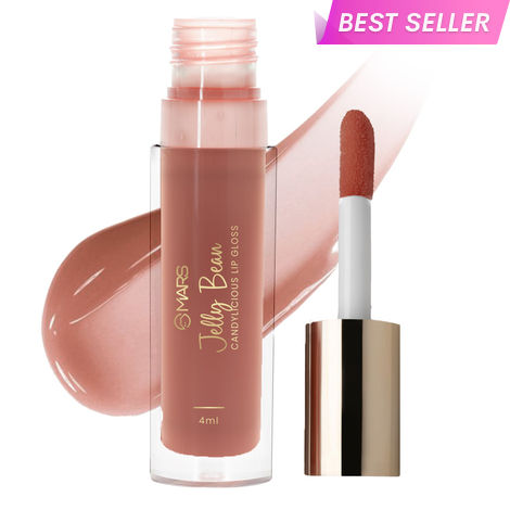 Buy MARS Candylicious Sheer Lip Gloss for Women | Hydrating & High Shine | Lightweight | Non-Sticky | Enriched with Vitamin-E, Hyaluronic Acid & Avocado Ester (4 ml) (05-JELLY BEAN)-Purplle