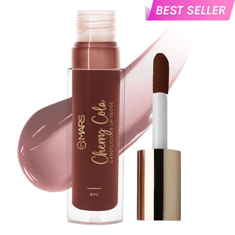 Buy MARS Candylicious Sheer Lip Gloss for Women | Hydrating & High Shine | Lightweight | Non-Sticky | Enriched with Vitamin-E, Hyaluronic Acid & Avocado Ester (4 ml) (08-CHERRY COLA)-Purplle