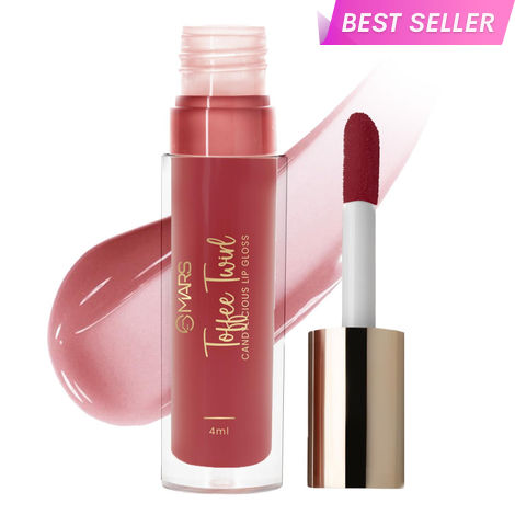 Buy MARS Candylicious Sheer Lip Gloss for Women | Hydrating & High Shine | Lightweight | Non-Sticky | Enriched with Vitamin-E, Hyaluronic Acid & Avocado Ester (4 ml) (11-TOFFEE TWIRL)-Purplle