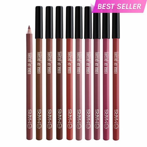 Buy MARS Edge of Desire Matte Lip Liner Set of 10 | One Swipe Smooth Application | Long Lasting & Travel Friendly Lip Pencil | Multicolor (Set-B) (1.4 gm x 10)-Purplle