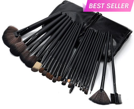 Buy Ronzille Professional Premium Makeup brush Set of 24 (Black)-Purplle