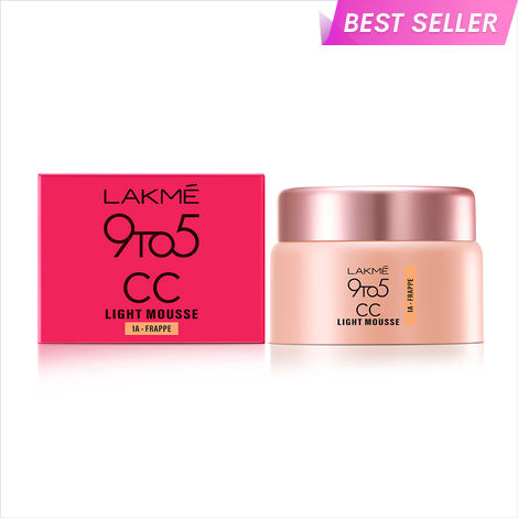 Buy Lakme 9 to 5 CC Mousse | With Vitamin E & Hint of Foundation | Frappe| 25 gm-Purplle