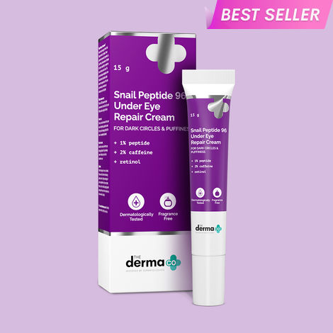Buy The Derma Co. Snail Peptide 96 Under Eye Repair Cream with Snail Mucin & Peptide Complex For Dark Circles & Puffiness - 15 gm-Purplle