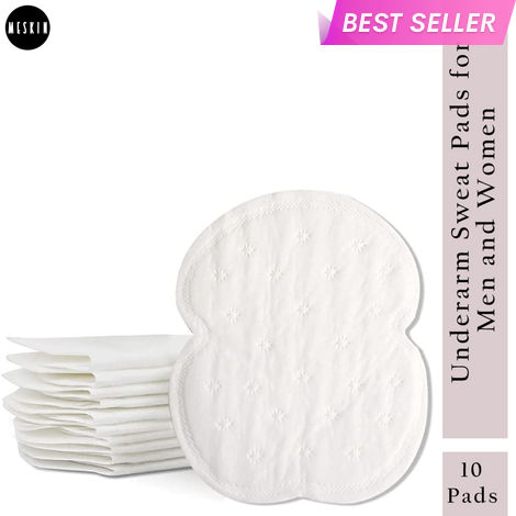 Buy MeSkin Disposable Underarm Sweat Pads for Men and Women - Stain proof, Anti Perspiration (10 pcs)-Purplle