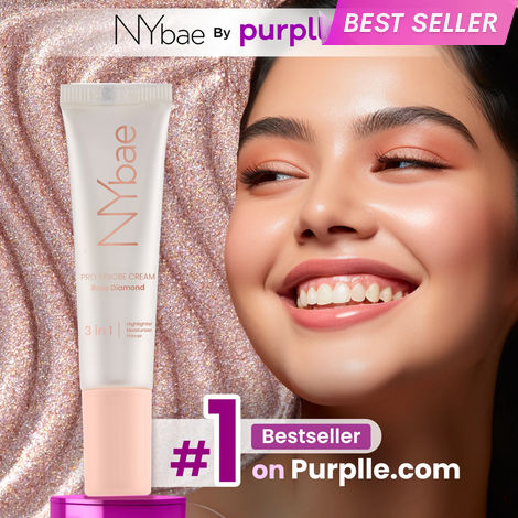 Buy NY Bae PRO Strobe Cream - Rose Diamond (12 gm) | Primer + Highlighter + Moisturizer | Dewy Makeup | Glowing Korean Skin | Liquid Highlighter | Intense Glow | Best Suited For Normal To Dry Skin-Purplle