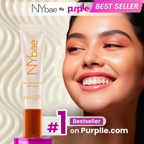 Buy NY Bae PRO Strobe Cream - Gold Sapphire (12 gm) | Primer + Highlighter + Moisturizer | Dewy Makeup | Glowing Korean Skin | Best Suited For Normal To Dry Skin-Purplle