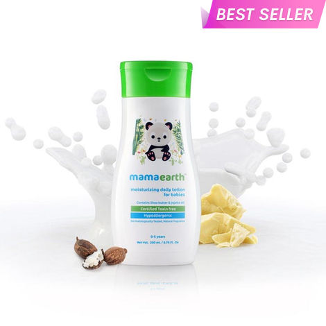 Buy Mamaearth Moisturizing Daily Lotion with Shea Butter & Cocoa Butter For Babies, 200 ml-Purplle