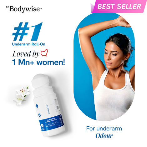 Buy Be Bodywise 4% AHA BHA Underarm Roll On (Flora Fragrance) - 50ml-Purplle