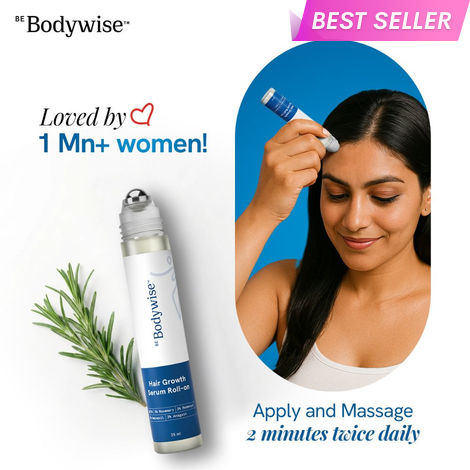 Buy Be Bodywise Rosemary Hair Growth Serum (Roll On) | 3% Redensyl & 2% Anagain | Hair fall control serum for Women & Men | Promotes Hair Growth & Stimulates Hair Follicles | For All Hair Types (25 ml)-Purplle