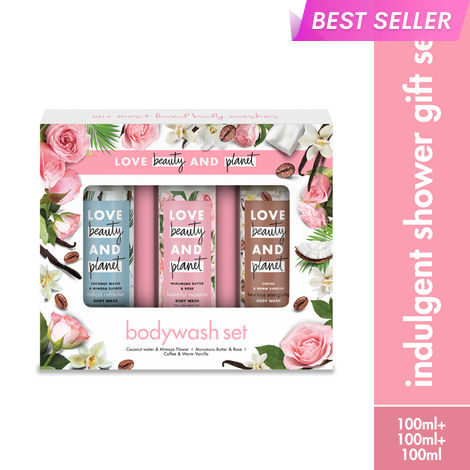 Buy Love Beauty Planet Indulgent bodywash gift set Pack of 3-Purplle