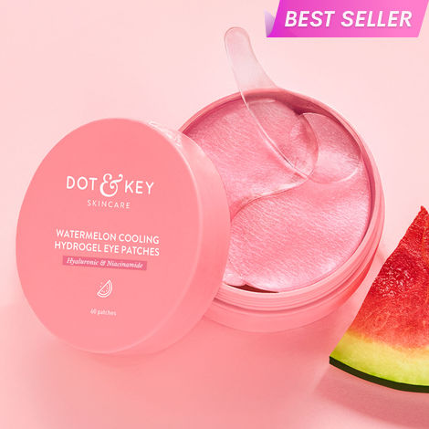Buy Dot & Key Watermelon Cooling Hydrogel Eye Patches with Hyaluronic & Niacinamide - 60 Patches | For All Skin Types-Purplle
