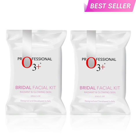 Buy O3+ Bridal Facial Kit for Radiant & Glowing Skin(69ml + 60g) Pack of 2-Purplle