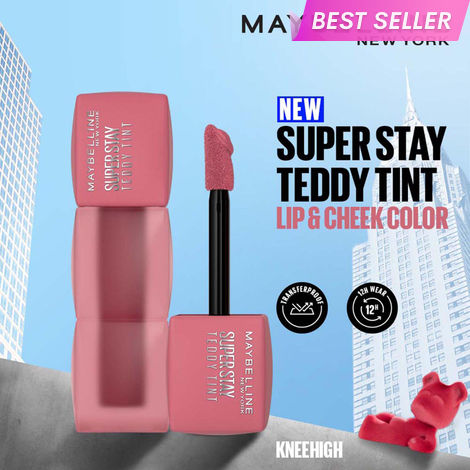 Buy Maybelline New York Superstay Teddy Tint - Lip and Cheek Color | Knee High, 5 ml-Purplle