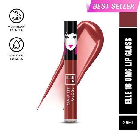 Buy Elle18 OMG LipGloss Brownie Babe 2.5 ml-Purplle