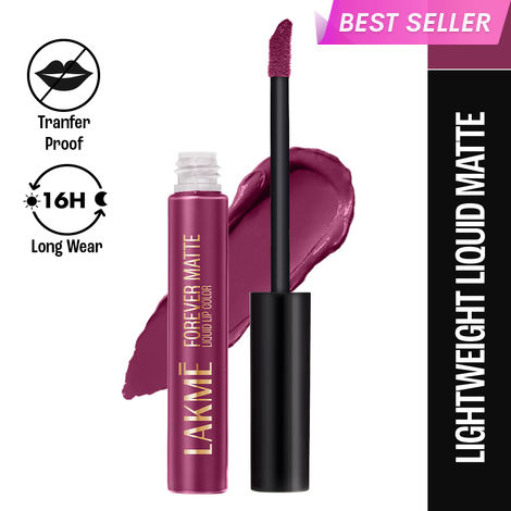 Buy Lakme Forever Matte Liquid Lip Colour - Purple Pout (5.6 ml)-Purplle