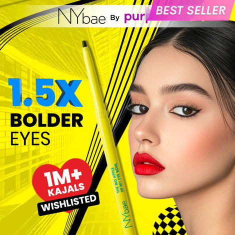 Buy NY Bae The Big Apple Of My Eyes Kohl Kajal - Black (0.30 gm) | Eyeliner | Waterproof | Smudgeproof | Kajal Pencil | Jet Black | Smokey Eye | Eye Makeup | Eyeshadow-Purplle