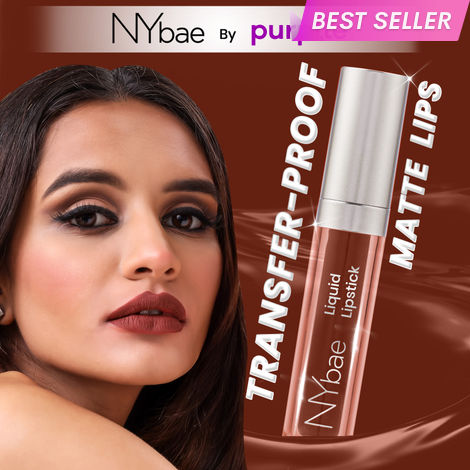 Buy NY Bae Confessions Liquid Lipstick - Snuggle Secrets 15, (5 ml) | Matte Lipstick | Brown Shade | Moisturizing | Long Lasting | Transfer Proof-Purplle