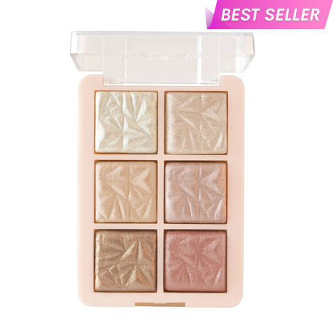 Buy MARS Glowzilla 6 Colour Highlighter Palette | Ultra Blendable & Long Lasting | Blinding Glow (12 gm) (Shade-02)-Purplle