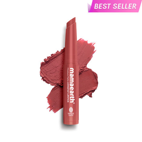 Buy Mamaearth Moisture Matte Longstay Mini Lipstick with Avocado Oil & Vitamin E for 12 Hour Long Stay-01 Carnation Nude - 0.7 gm-Purplle