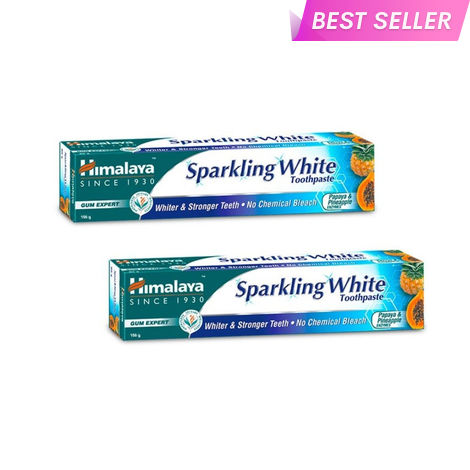Buy Himalaya Sparkling White Toothpaste Rs.21 off on (2N X 150 gm)-Purplle