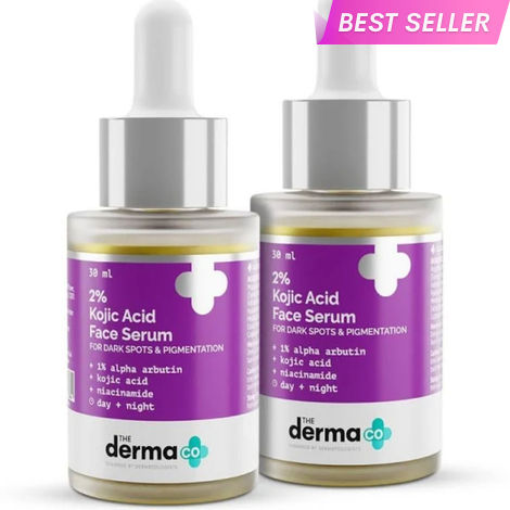 Buy The Derma Co. 2% Kojic Acid Face Serum with 1% Alpha Arbutin & Niacinamide For Dark Spots & Pigmentation - 30 ml*2 Pack of 2-Purplle