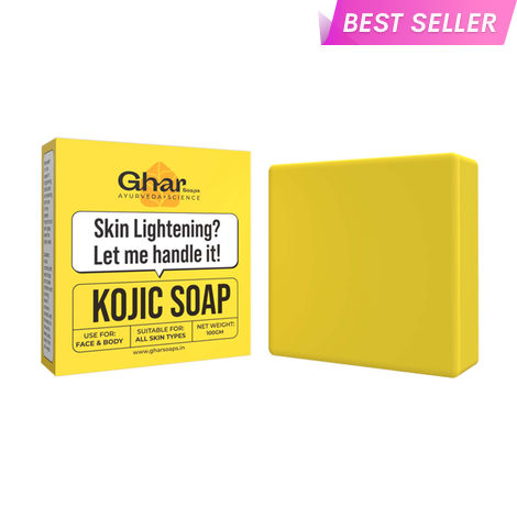 Buy GHAR SOAPS Glow Bar Kojic Acid (100 gm)-Purplle