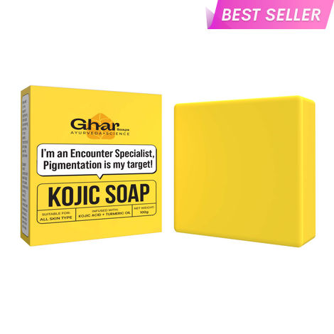 Buy GHAR SOAPS Glow Bar Kojic Acid (100 gm)-Purplle