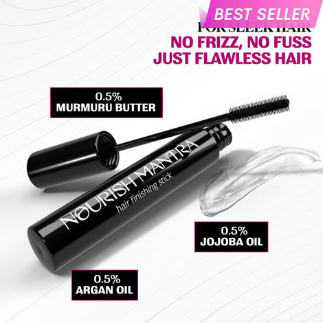 Buy Nourish Mantra Hair Finishing Stick with Jojoba & Argan Oil for Sleek and Smooth Hair - 12 ml-Purplle