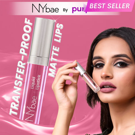 Buy NY Bae Confessions Of A Lip-a-holic Liquid Lipstick | Primer + Matte | Pink | Moisturizing | Long Lasting | Ice Cold Holiday 1 (4.5 ml)-Purplle