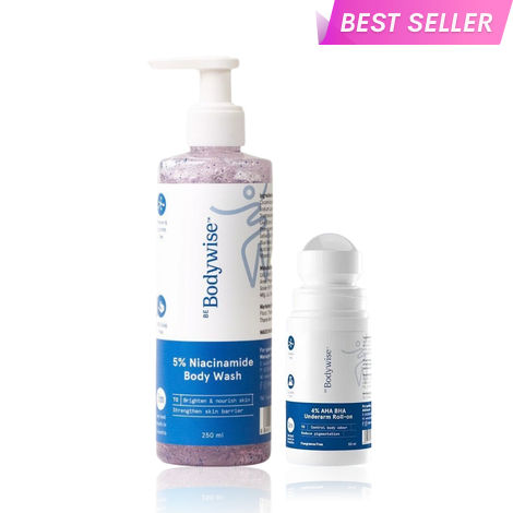 Buy Be Bodywise Daily Care Duo (Underarm Roll On 50ml + Niacinamide Body Wash 250ml) - Combo of 2-Purplle