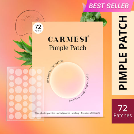 Buy Carmesi Pimple Patch | Hydrocolloid Pimple Patches | Salicylic Acid, Neem, Cica | Blend Seamlessly | Safe for All Skin Types - 1 Pc-Purplle
