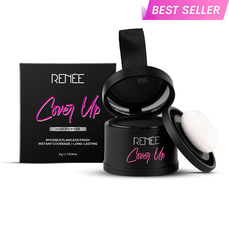 Buy RENEE Cover-Up Hair Powder- Black Helps Cover Grey Roots & Bald Spots Instantly Highly Pigmented For Fuller and Denser Hair Long-Lasting & Natural Matte Finish 4 gm-Purplle