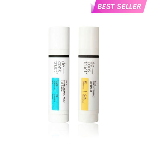 Buy Deconstruct’s Bright & Hydrate Lip Duo - Brightening Lip balm + Hyaluronic Acid Lip Balm Combo of 2-Purplle