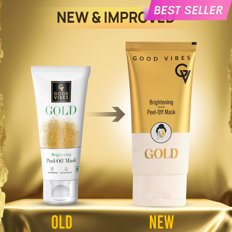 Buy Good Vibes New & Improved Gold Brightening Peel Off Mask with Instant Brightening Instant Firming and Natural Botox Effect (50 gm)-Purplle