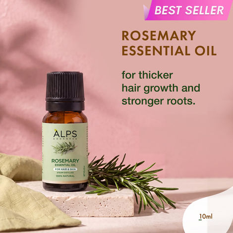 Buy Alps Goodness Pure Essential Oil - Rosemary (10 ml) | Essential oil for Hair & Skin | Paraben Free, Fragnance Free, Mineral Oil Free | Healthy Hair Growth | Fights Acne-Purplle