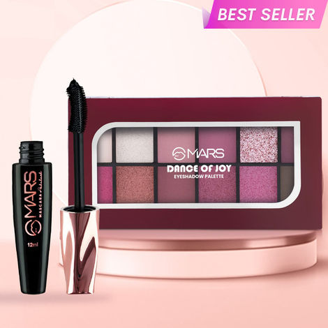 Buy MARS Dance of Joy Eyeshadow Palette and Fabulash Mascara Combo - 01 - Combo of 2-Purplle