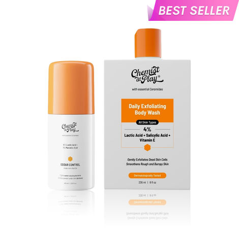 Buy Chemist at Play Odour free Combo | UnderArm Roll On (40ml) | Body Wash (236 ml)-Purplle