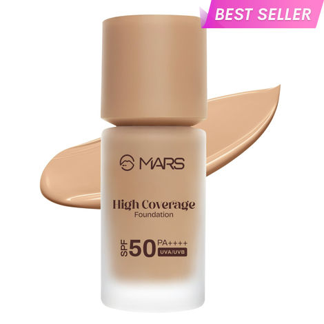 Buy MARS High Coverage Liquid Foundation | Blemish Free & Blendable Foundation for Makeup (40 ml) (SHADE-5.5)-Purplle
