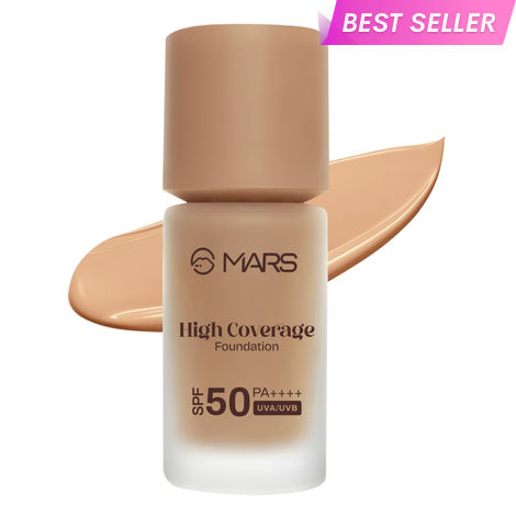 Buy MARS High Coverage Liquid Foundation | Blemish Free & Blendable Foundation for Makeup (40 ml) (SHADE-6.5)-Purplle