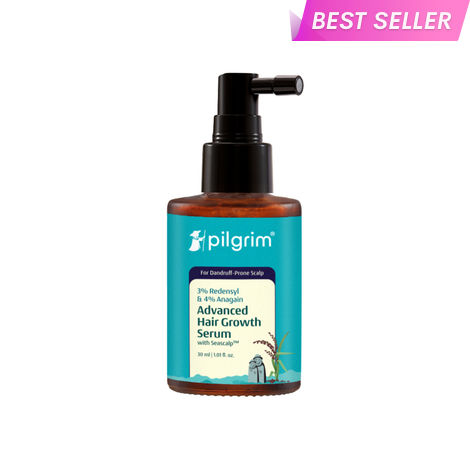 Buy Pilgrim 3% Redensyl & 4% Anagain Advanced Hair Growth Serum For Dandruff-Prone Scalp (30 ml)-Purplle