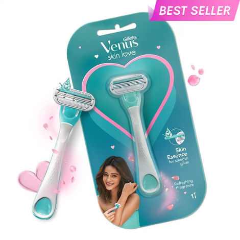 Buy Gillette Venus Skin Love with Skin Essence | Women’s Razor for Hair Removal- Pack of 1-Purplle