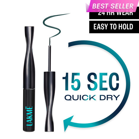 Buy Lakme 9 to 5 Eyeconic Liquid Eyeliner Matte Finish |Waterproof |Smudgeproof 24 Hrs |Green | 4.5 ml-Purplle