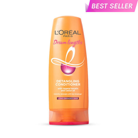 Buy L'Oreal Paris Detangling Conditioner, Nourishes, Repair and Shine, For Long and Lifeless Hair, Dream Lengths, 180ml-Purplle