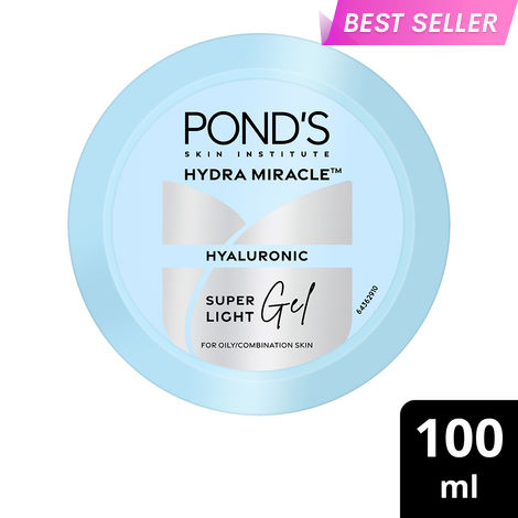 Buy Ponds Super Light Gel | Oil-Free Moisturizer with Hyaluronic Acid & Vitamin E | Hydrates Skin |Non Sticky| 100 ml-Purplle